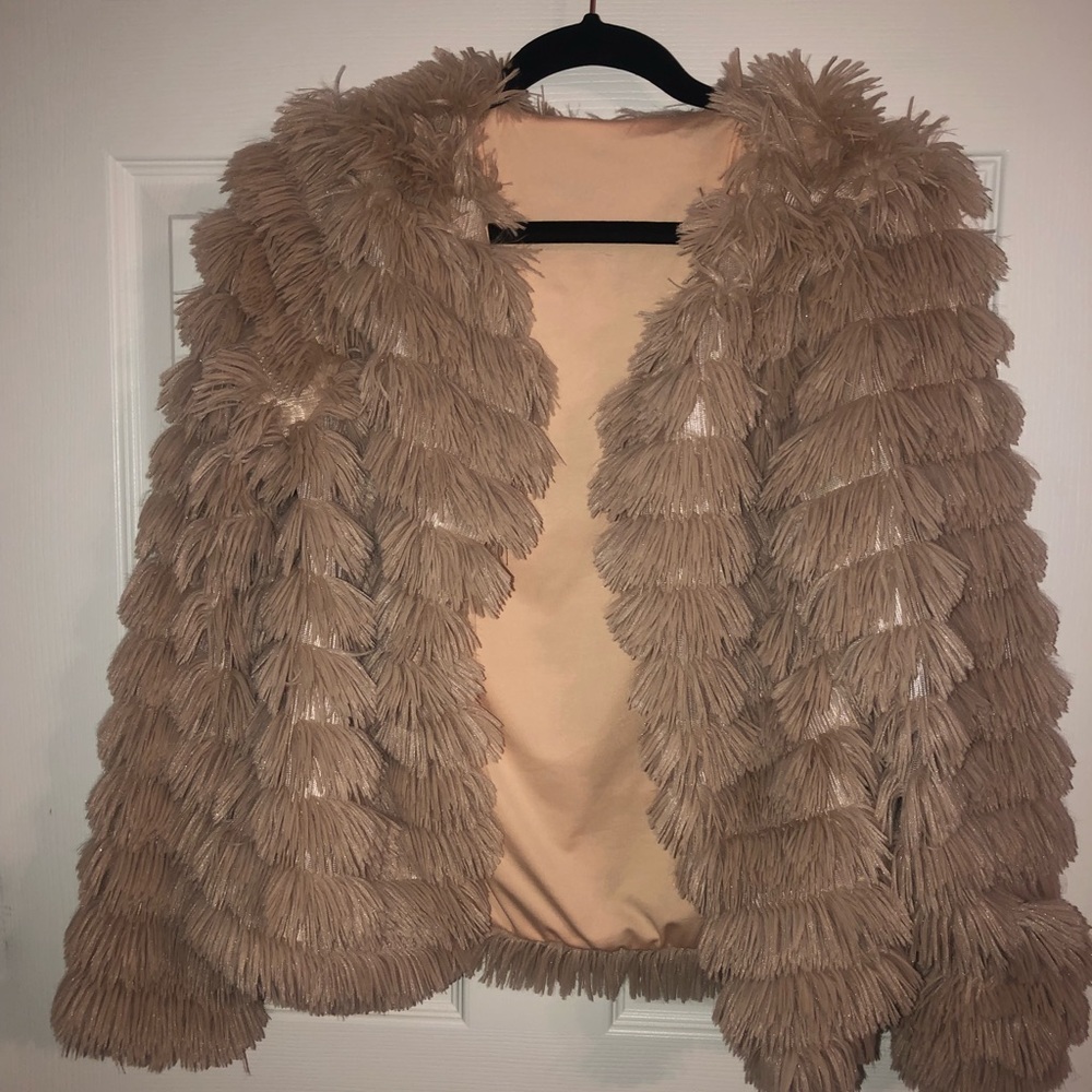 Cream Pom Pom jacket